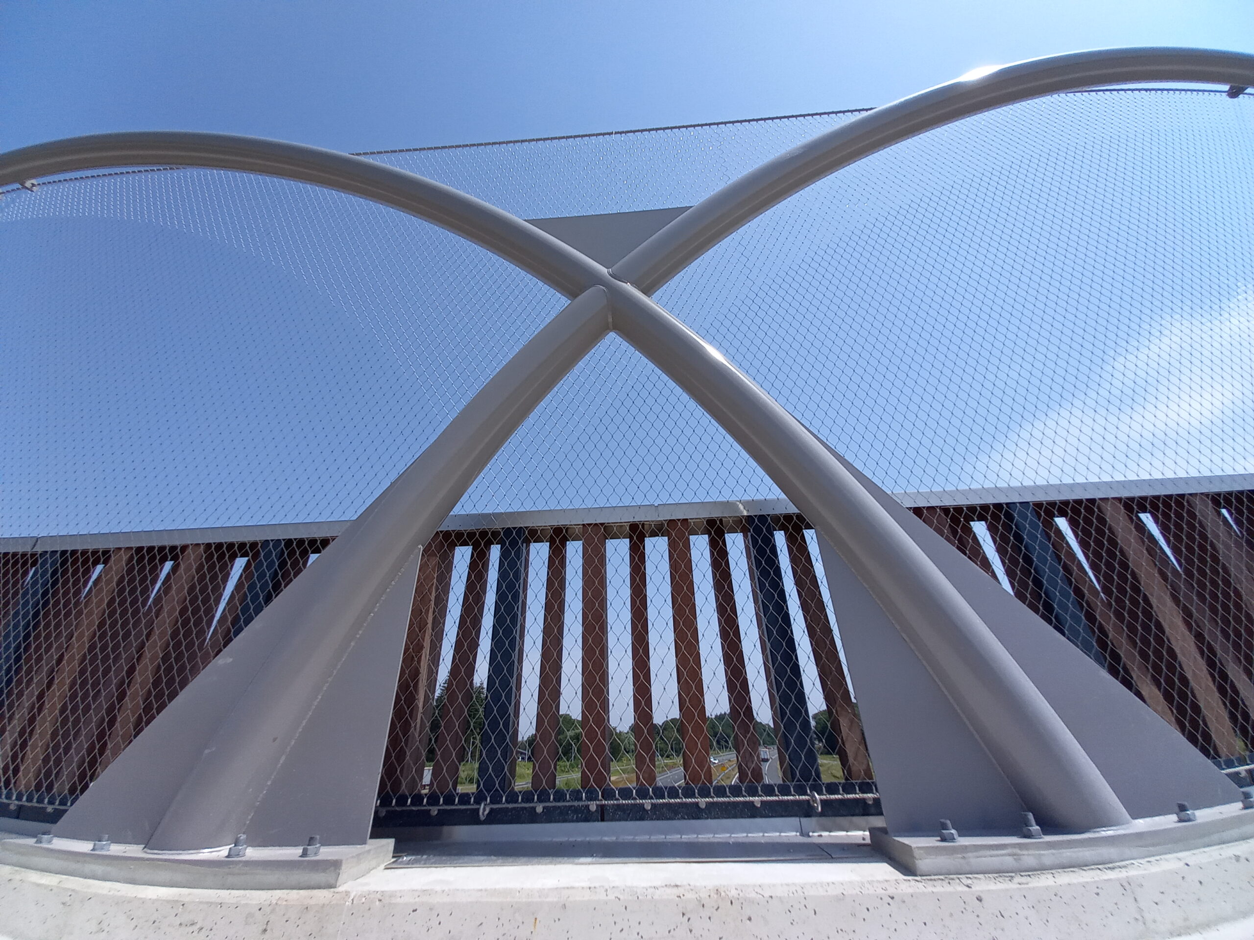 Maatwerk staalkabelnet brug N69