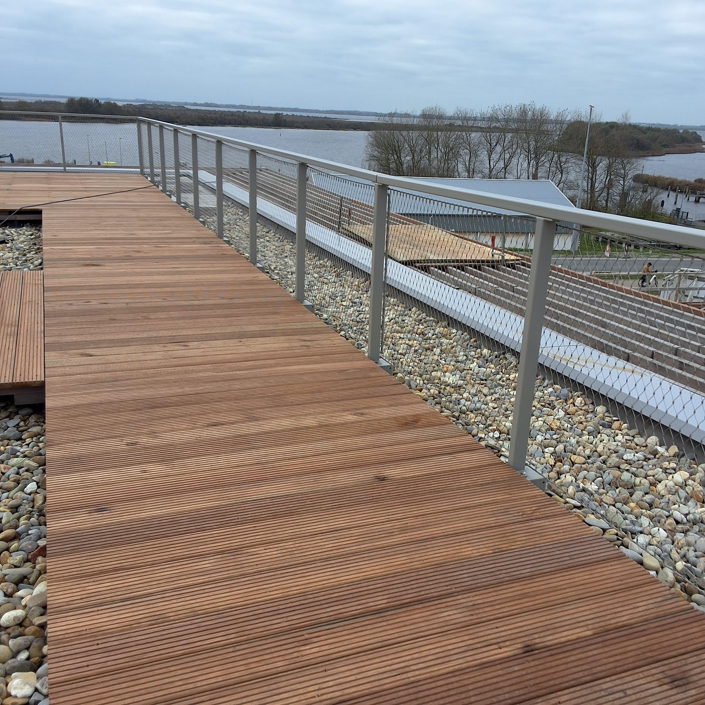 WEC Staalkabelnet balustrade pad