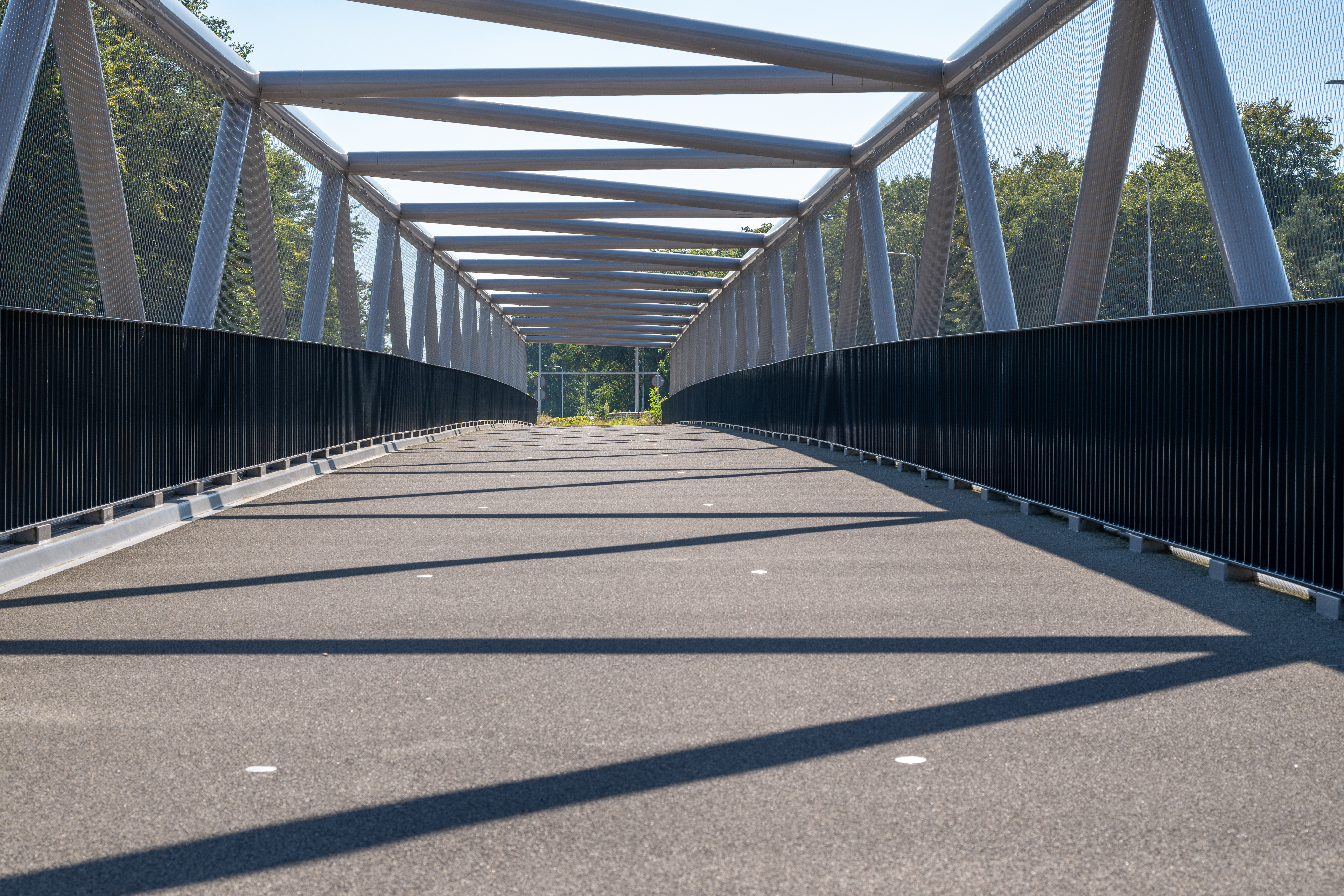 De locht staalkabelnet overzicht