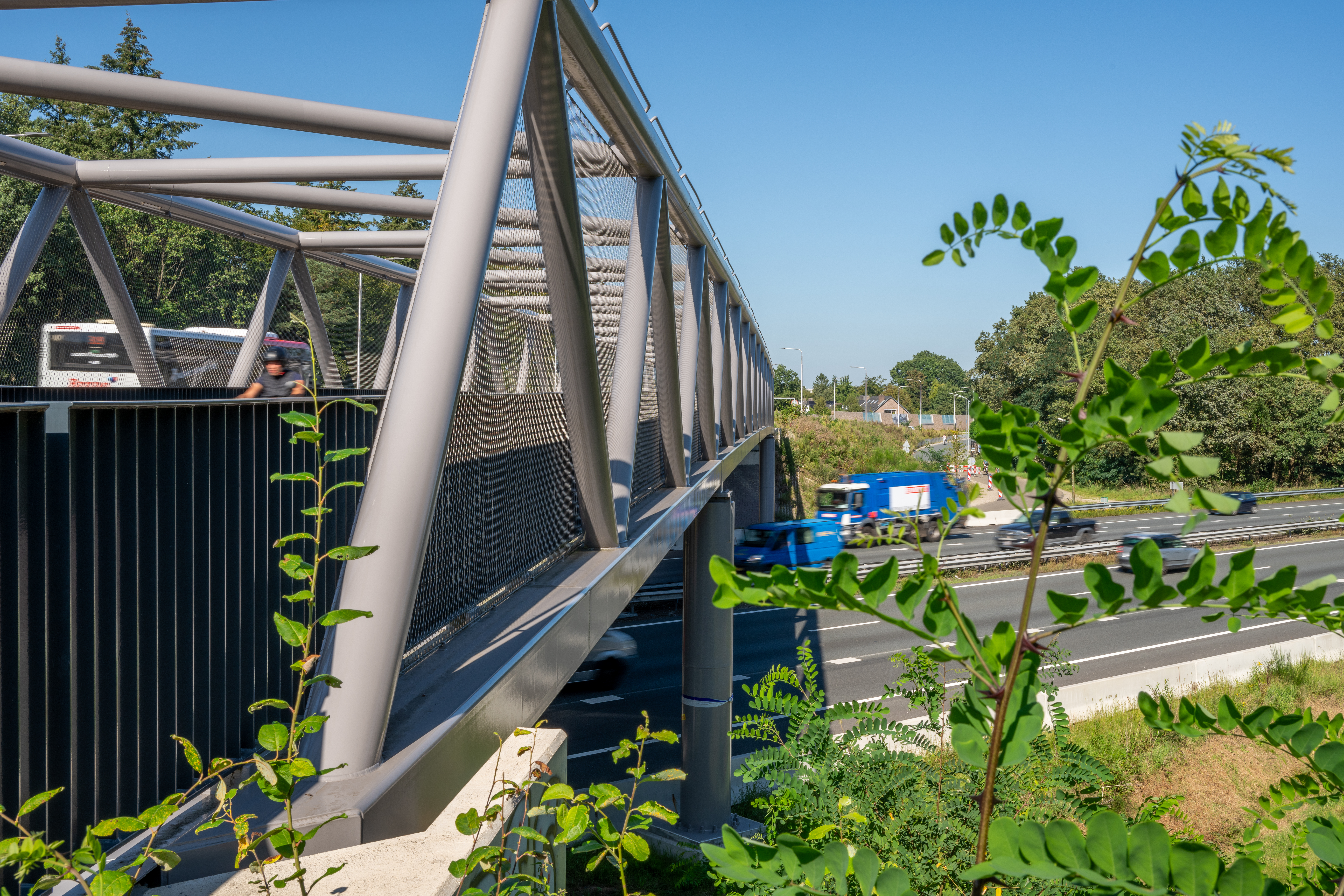 Fietsviaduct staalkabelnet Jansen