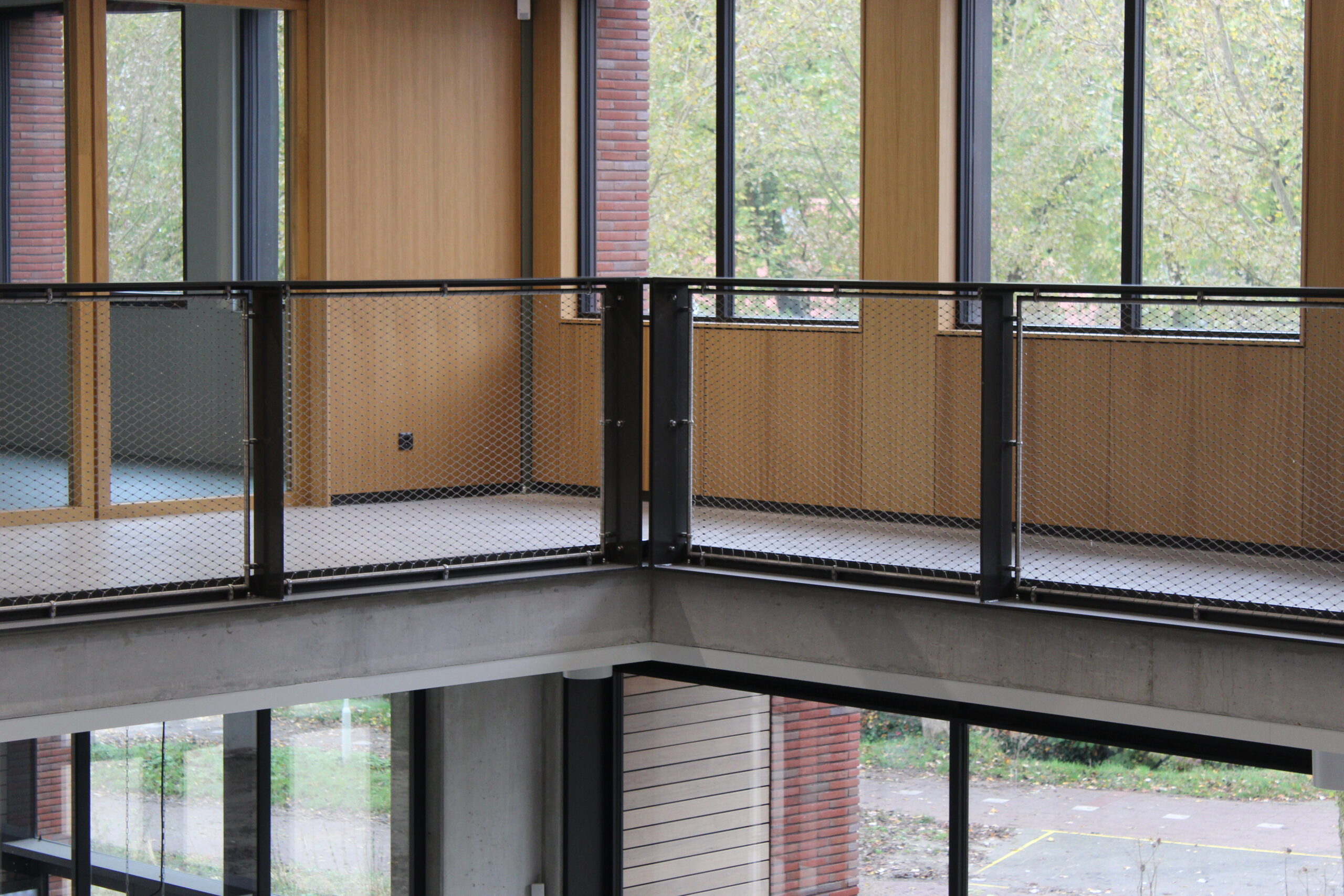 RVS kabelnet interieurtoepassing onderwijs