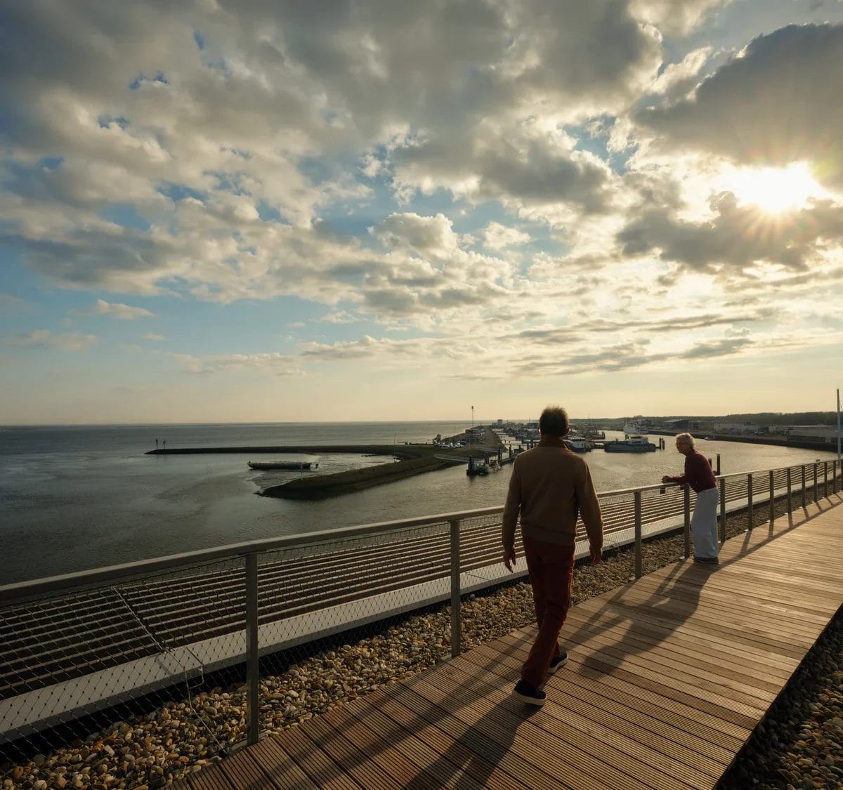 WEC lauwersoog staalkabelnet balustrade uitzicht