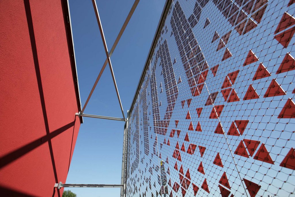 Creatieve toepassing van RVS staalkabelnet