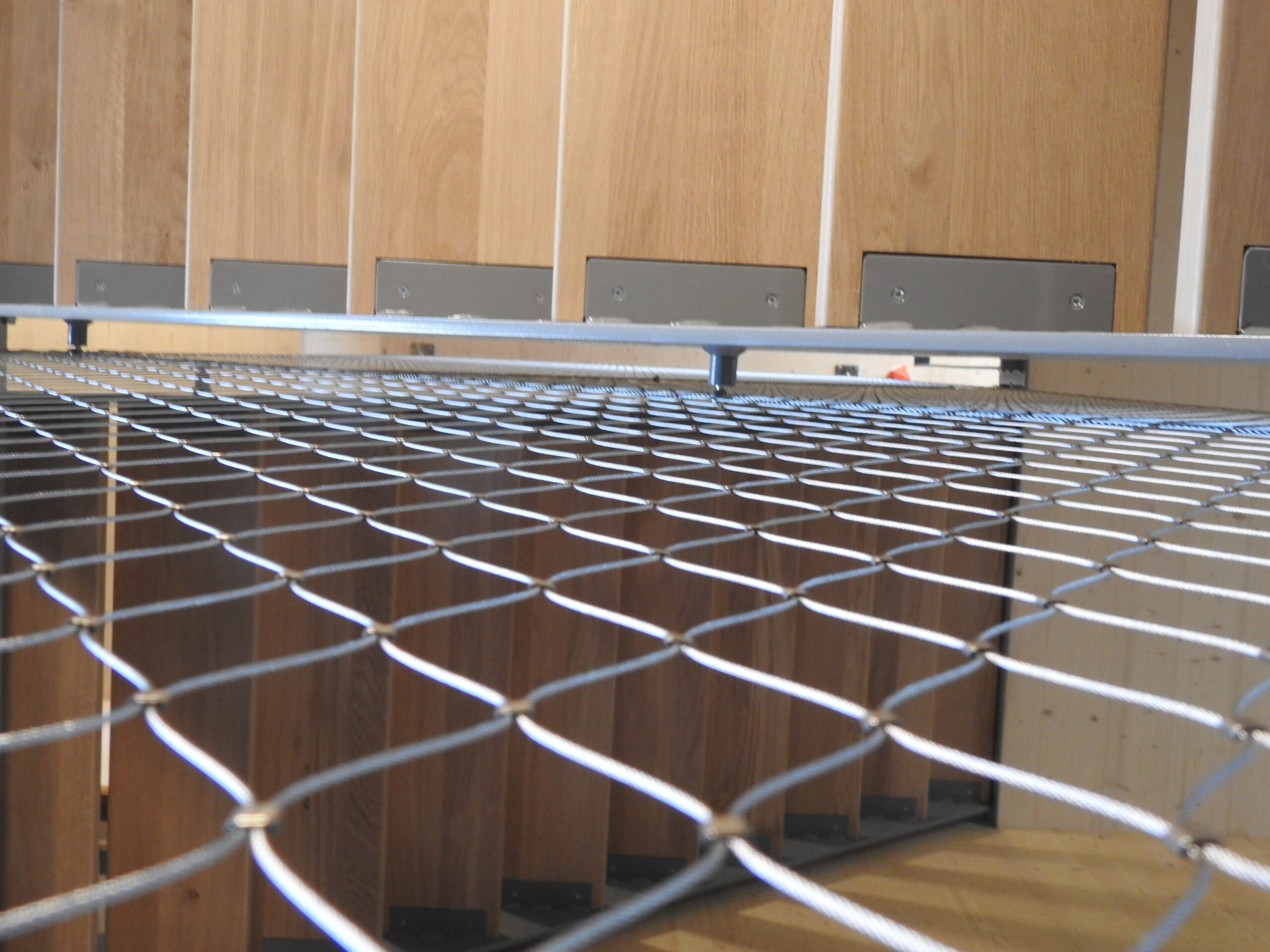 Schalmgatnet RVS staalkabelnet beveiliging