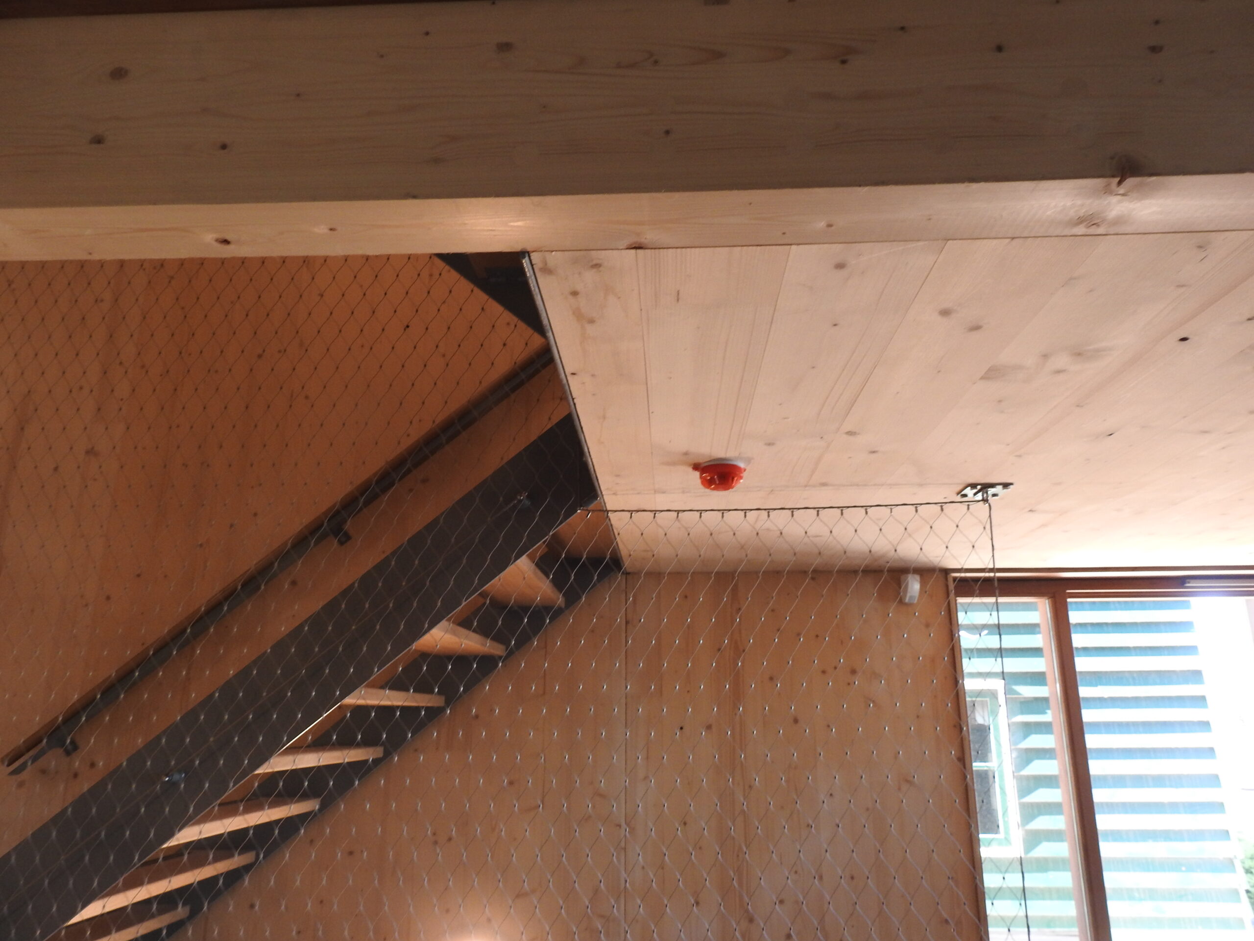 Beveiliging RVS staalkabelnet