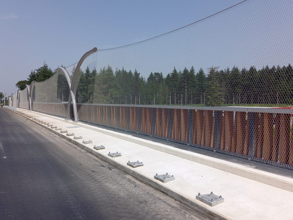 Overgooibeveiliging RVS staalkabelnetten